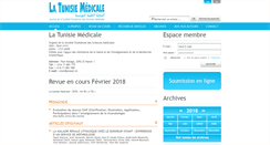 Desktop Screenshot of latunisiemedicale.com